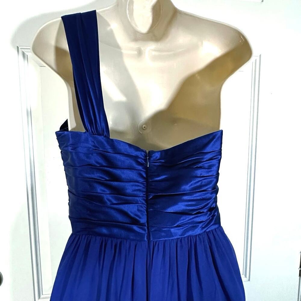Marc Bouwer Glamlit Silk One Shoulder Cocktail Party Dress Sz 2 Homecoming Y2K - Picture 6 of 7